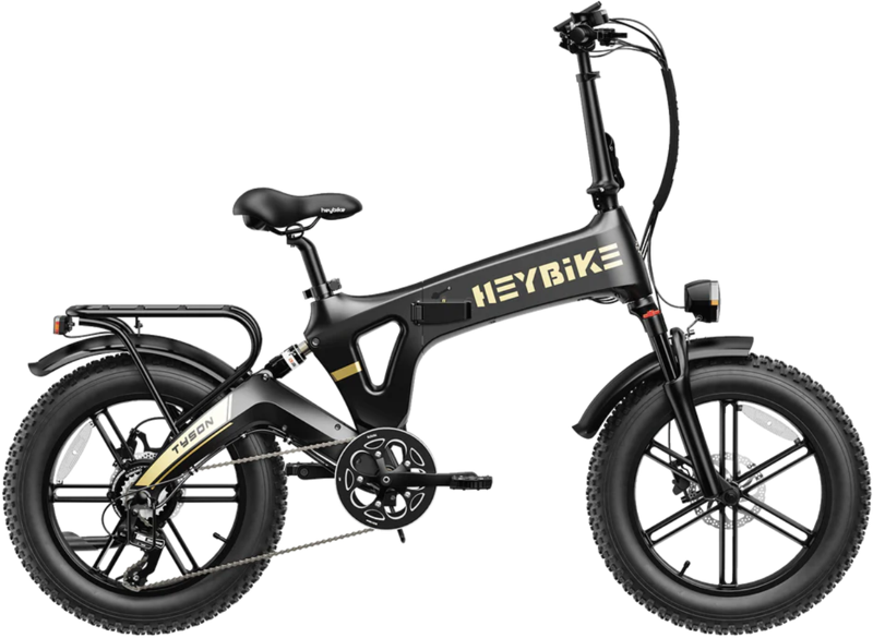 TYSON foldable compact EBike in Obsidian Black or Navy Blue