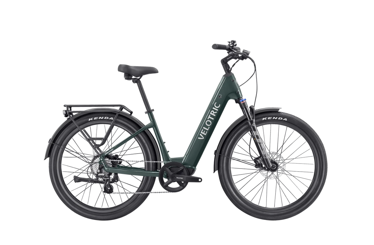Green Veloctric Discover 2 from side