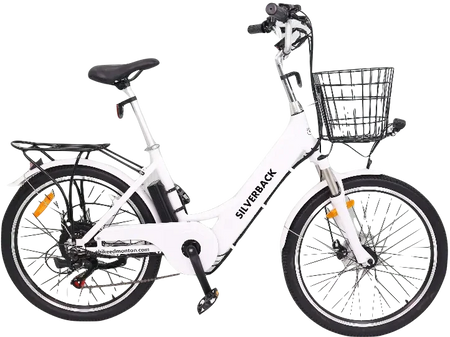 Ebike Model A5 24 500 Silverback.  EBikes Edmonton. Shop EBikes. Step Thru.