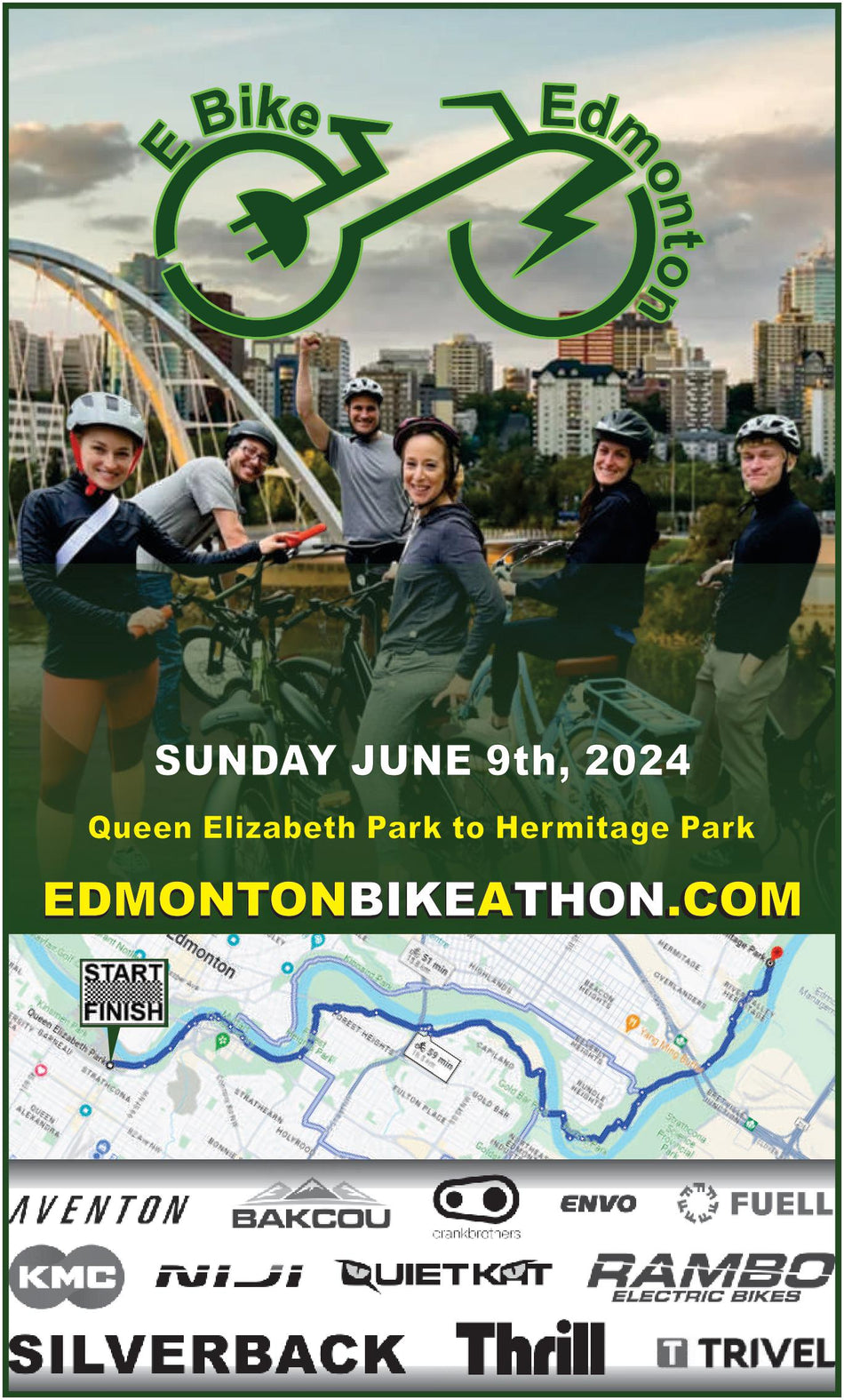 Edmonton Bike-A-Thon June 9 Queen Elizabeth Park